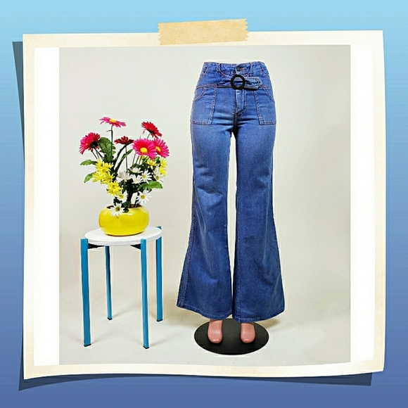BRITCHES N' THINGS vintage Denim - SOLD. Vtg 70s bells